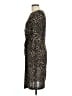 New Directions Animal Print Brown Cocktail Dress Size 12 - photo 5
