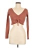 Aster Brown Long Sleeve Top Size M - photo 1