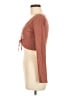 Aster Brown Long Sleeve Top Size M - photo 5