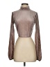 HASHTTAG intrend Brown Long Sleeve Blouse Size S - photo 1