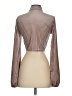 HASHTTAG intrend Brown Long Sleeve Blouse Size S - photo 2