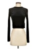 Topshop Black Long Sleeve Top Size 4 - 6 - photo 1