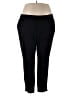 Stylus Solid Black Active Pants Size 2X - photo 1