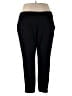 Stylus Solid Black Active Pants Size 2X - photo 2