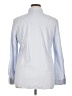 J. McLaughlin Chevron-herringbone Gray Long Sleeve Button-Down Shirt Size XL - photo 2