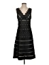 JS Collections 100% Polyester Solid Black Cocktail Dress Size 4 - photo 1