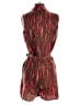Rachel Zoe 100% Silk Stripes Animal Print Red Romper Size 6 - photo 2