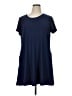 New Directions Solid Blue Casual Dress Size XL - photo 1