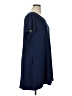 New Directions Solid Blue Casual Dress Size XL - photo 4