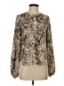 Evereve 100% Polyester Snake Print Brown Long Sleeve Blouse Size XS - photo 1