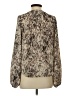 Evereve 100% Polyester Snake Print Brown Long Sleeve Blouse Size XS - photo 2