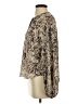 Evereve 100% Polyester Snake Print Brown Long Sleeve Blouse Size XS - photo 5