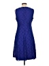 Chaps 100% Polyester Blue Cocktail Dress Size 10 - photo 2
