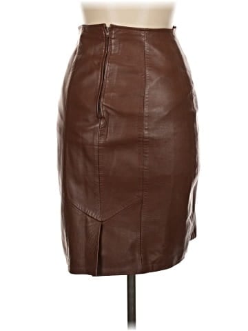 Saks Fifth Avenue Leather Skirt (view 2)