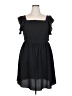 Shein Curve 100% Polyester Solid Black Casual Dress Size 2X - photo 1