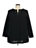 Dana Buchman 100% Polyester Black 3/4 Sleeve Top Size 3X - photo 1