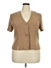 Danny & Nicole 100% Polyester Tan Short Sleeve Blouse Size 18 - photo 1