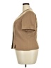 Danny & Nicole 100% Polyester Tan Short Sleeve Blouse Size 18 - photo 5