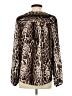 Catherine Malandrino 100% Polyester Animal Print Brown Long Sleeve Blouse Size S - photo 2