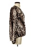 Catherine Malandrino 100% Polyester Animal Print Brown Long Sleeve Blouse Size S - photo 4