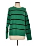 Evereve Stripes Green Pullover Sweater Size L - photo 1