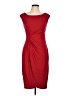 Connected Apparel Solid Red Cocktail Dress Size 10 - photo 1