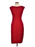 Connected Apparel Solid Red Cocktail Dress Size 10 - photo 2