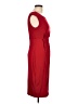 Connected Apparel Solid Red Cocktail Dress Size 10 - photo 4