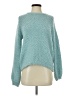 Yet Again Solid Teal Pullover Sweater Size S - photo 1