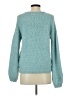 Yet Again Solid Teal Pullover Sweater Size S - photo 2