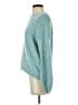 Yet Again Solid Teal Pullover Sweater Size S - photo 5