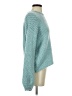Yet Again Solid Teal Pullover Sweater Size S - photo 4