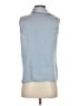 Zara Blue Sleeveless Button-Down Shirt Size S - photo 2