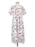 Unbranded Print White Casual Dress Size S - photo 1