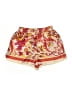 Zara 100% Polyester Paisley Red Shorts Size XS - photo 1