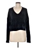 Make + Model Metallic Black Pullover Sweater Size M - photo 1