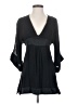 Liquid 100% Silk Black 3/4 Sleeve Silk Top Size 2 - photo 1