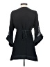 Liquid 100% Silk Black 3/4 Sleeve Silk Top Size 2 - photo 2