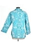 Patty Kim NewYork 100% Polyester Paisley Teal Blazer Size L - photo 2