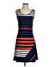 Calvin Klein Stripes Blue Black Cocktail Dress Size 2 - photo 1