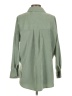 Zara Solid Green Long Sleeve Button-Down Shirt Size XS - photo 2