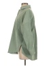 Zara Solid Green Long Sleeve Button-Down Shirt Size XS - photo 5