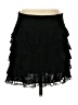 Express 100% Nylon Solid Black Formal Skirt Size S - photo 2