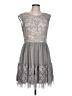 Soieblu 100% Polyester Gray Cocktail Dress Size L - photo 1