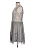 Soieblu 100% Polyester Gray Cocktail Dress Size L - photo 5
