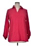 Foxcroft Red Long Sleeve Blouse Size 14 - photo 1
