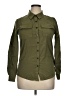 Unbranded Solid Green Long Sleeve Button-Down Shirt Size XL - photo 1