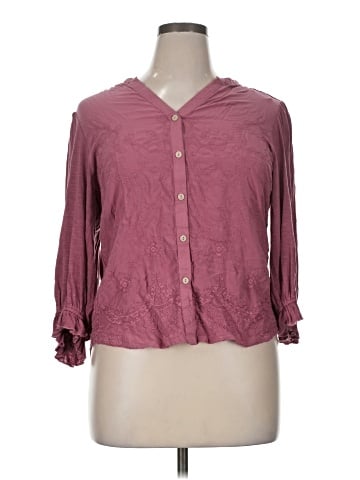 Democracy 3/4 Sleeve Blouse (view 1)