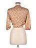 579 Tan 3/4 Sleeve Blouse Size M (estimated) - photo 2