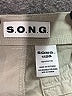 S.O.N.G. 100% Cotton Gray Ivory Cargo Pants Size 1 - photo 7